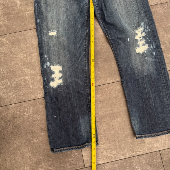 Citizens of Humanity Dylan Jeans‎ Womens 29 Dark Wash Distressed Relaxed Fit - Picture 7 of 8